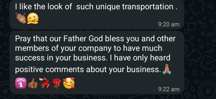 Customer testimonial